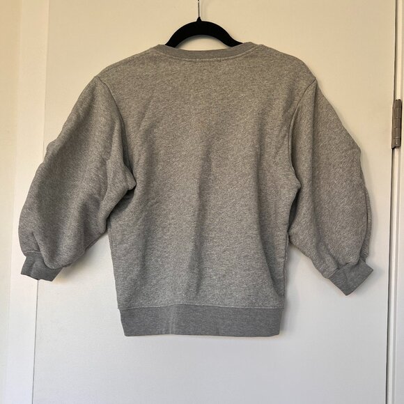 Agolde heathered grey Thora Sweatshirt - Picture 5 of 7